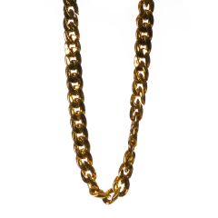 Gouden pooierhalsketting - feestaccessoire