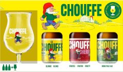 La Chouffe 3 x 33cl + Glas Giftset