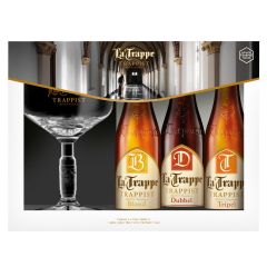 La Trappe Cadeaupakket 3X 33CL met glas