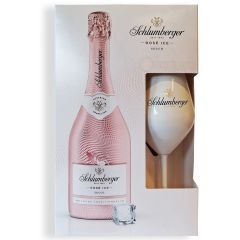 Schlumberger Rosé Ice Secco met glas in Giftpack