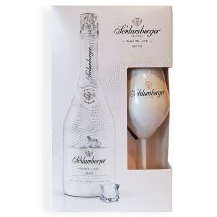Schlumberger White Ice Secco met glas in Giftpack