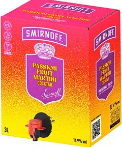 Smirnoff Passionfruit Martini Cocktail BIB 3 L