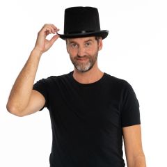Unisex hoge hoed - Zwart vilt