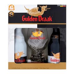 Van Steenberge - Gulden Draak Classic & 9000 Quadrupel 2x33cl plus Glas