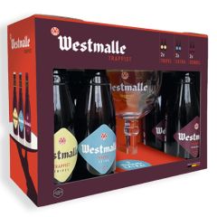 Westmalle Geschenkverpakking 6x33cl met Glas