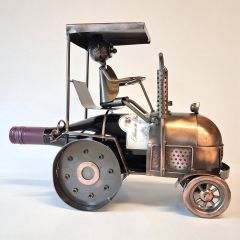 Wijnfleshouder - Tractor van Brons, Koper
