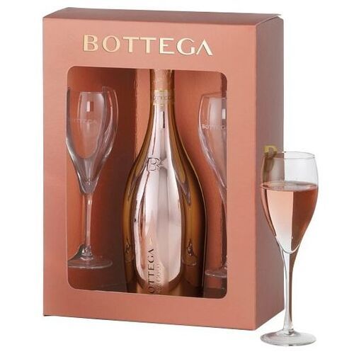 Bottega Rosé Glamourbox + 2 glazen