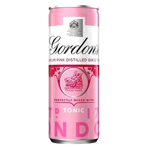 Gordon's Pink Gin & Tonic Blik Tray 12x25cl