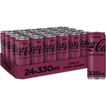Coca Cola Cherry Zero NL blik tray 24x33cl