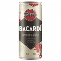 Bacardi Spice rum & Cola blik 250ml