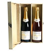 Flama d'Or Cava Duo Brut en Rosé Wijnkist 2x75cl