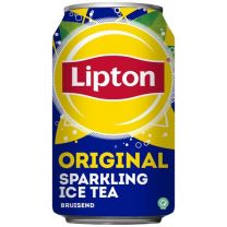 Oroiginal Lipton Ice Tea Sparkling blik 330 ml Tray 24 stuks 