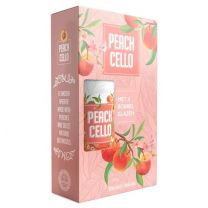 Peachcello 70cl Giftbox + 4 glaasjes