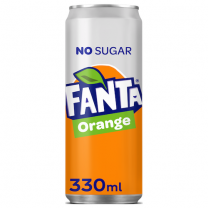Fanta Orange Zero Blik tray 24x33cl