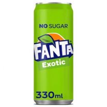 Fanta Exotic NO SUGAR Blik 24x33cl