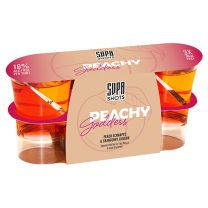 Supa Shots Peachy Goddess peach & cranberry Duoshots pack 3x2cl