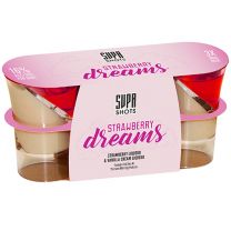 Supa Shots Strawberry Dreams aardbei & Vanille Duo shots Pack 3x2cl