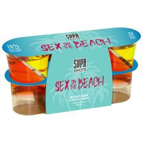 Supa Shots X on the Beach Raspberry & Pineappel Duo shots Pack 3x2cl