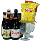 Bier Ontdekkingstocht Box 8x33cl + Chips