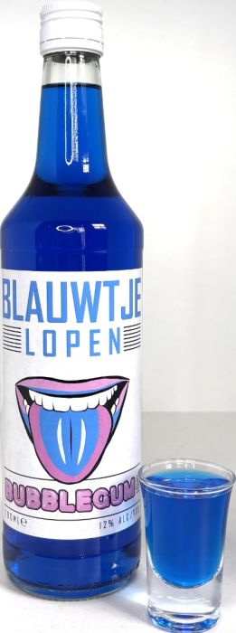 Blauwtje lopen partyshot fles 70cl