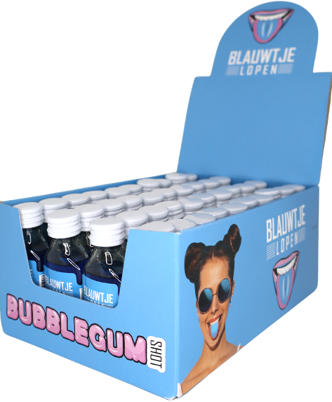 Blauwtje lopen Partyshots doos 40x20ml