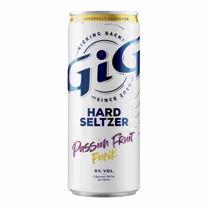 GiG Hard Seltzer Passionfruit Funk blik 12x25cl