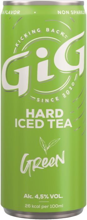 GiG Hard IceTea Green blik tray 12x25cl