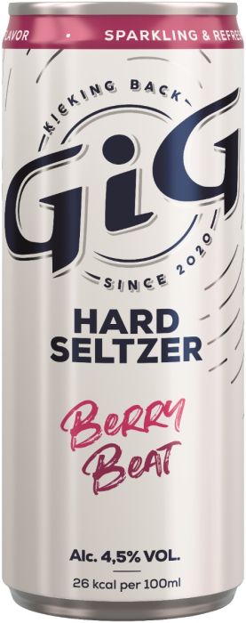 GiG Hard Seltser Berry Beat blik 12x25cl