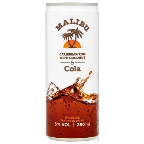 Malibu Caribbean rum & Cola blikjes 12x250ml