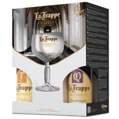 La Trappe Giftpack 4x33cl + Glas