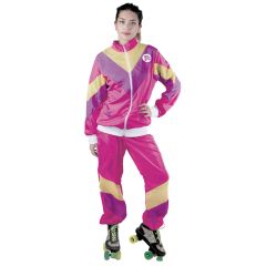 Roze Joggingpak uit de jaren 80
