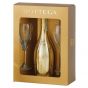 Bottega Prosecco Gold Glamourbox + Gold Glass