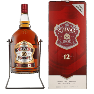 Chivas regal 12Y 4,5Liter Giftbox + craddle