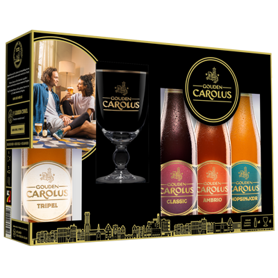 Gouden Carolus Giftpack + Glas