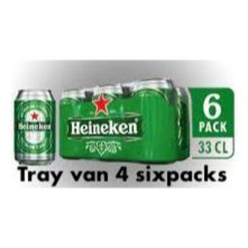 Heineken Bier Blik Tray 4x6x33cl 8712000031589