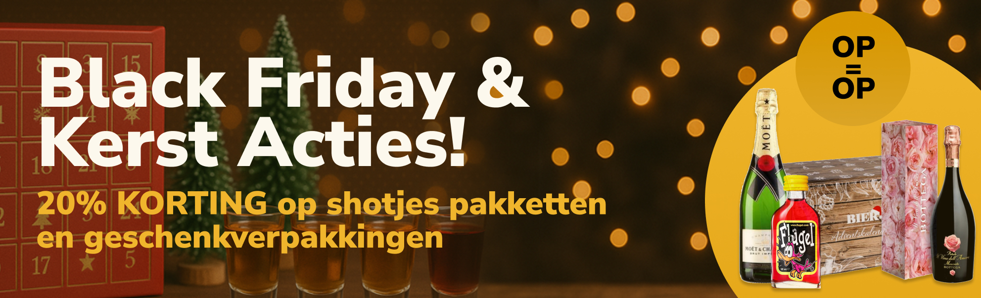 Black Friday & Feestdagen Actie met tot 20% korting!